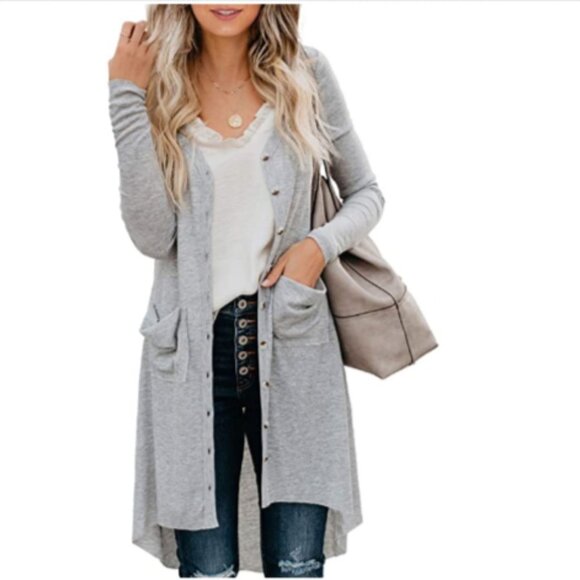 Cardigans for Women Open Front Long Knited - Picture 2 of 7